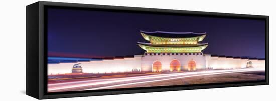 Gwanghwamun Gate is the Main Gate of Gyeongbokgung Palace in Seoul, South Korea.-SeanPavonePhoto-Framed Stretched Canvas