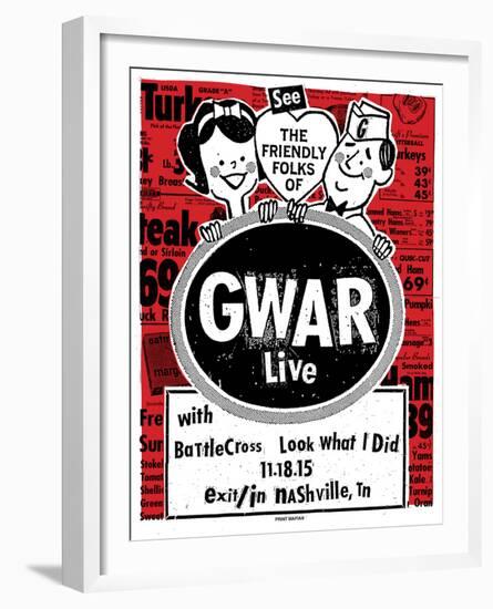 Gwar-Print Mafia-Framed Serigraph