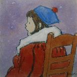 Young Woman in a Red Shawl-Gwen John-Giclee Print