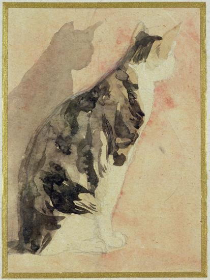 Study of a Cat (W/C on Paper)