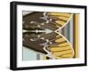 Gwen over Stripes-Belen Mena-Framed Giclee Print