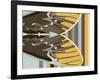 Gwen over Stripes-Belen Mena-Framed Giclee Print