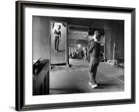 Gwen Verdon Rehearsing for the Broadway Musical Damn Yankees-Peter Stackpole-Framed Premium Photographic Print