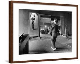 Gwen Verdon Rehearsing for the Broadway Musical Damn Yankees-Peter Stackpole-Framed Premium Photographic Print