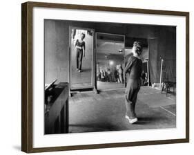 Gwen Verdon Rehearsing for the Broadway Musical Damn Yankees-Peter Stackpole-Framed Premium Photographic Print