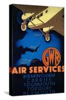 GWR Air Services Vintage Poster - Europe-Lantern Press-Stretched Canvas