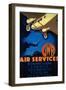 GWR Air Services Vintage Poster - Europe-Lantern Press-Framed Art Print