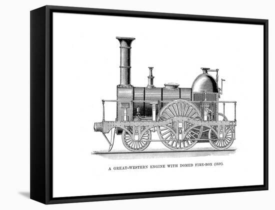 Gwr Loco 1838-null-Framed Stretched Canvas