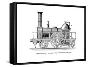 Gwr Loco 1838-null-Framed Stretched Canvas