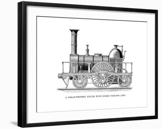Gwr Loco 1838-null-Framed Giclee Print