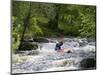 Gwynedd, Bala, White Water Kayaking on the Tryweryn River at the National Whitewater Centre, Wales-John Warburton-lee-Mounted Photographic Print