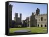 Gwynedd, Caernarvon, Inside the Walls of Caernarvon Castle, Wales-John Warburton-lee-Framed Stretched Canvas