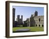 Gwynedd, Caernarvon, Inside the Walls of Caernarvon Castle, Wales-John Warburton-lee-Framed Photographic Print