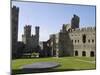 Gwynedd, Caernarvon, Inside the Walls of Caernarvon Castle, Wales-John Warburton-lee-Mounted Photographic Print