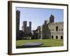 Gwynedd, Caernarvon, Inside the Walls of Caernarvon Castle, Wales-John Warburton-lee-Framed Photographic Print