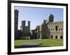 Gwynedd, Caernarvon, Inside the Walls of Caernarvon Castle, Wales-John Warburton-lee-Framed Photographic Print