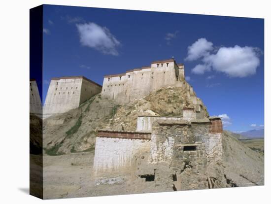 Gyangze Dzong (Monastery), Gyangze (Gyantse), Tibet, China-Jane Sweeney-Stretched Canvas