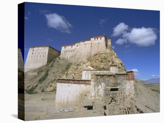 Gyangze Dzong (Monastery), Gyangze (Gyantse), Tibet, China-Jane Sweeney-Stretched Canvas