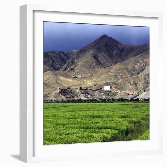 Gyantse Dzong, Gyantse County, Shigatse Prefecture, Tibet, China-Ivan Vdovin-Framed Photographic Print