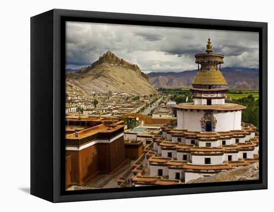 Gyantse Monastery, Along the Friendship Highway, Tibet-Michele Falzone-Framed Stretched Canvas