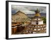 Gyantse Monastery, Along the Friendship Highway, Tibet-Michele Falzone-Framed Photographic Print