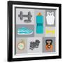 Gym Digital Design-Diana Johanna Velasquez-Framed Art Print