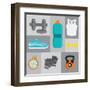 Gym Digital Design-Diana Johanna Velasquez-Framed Art Print