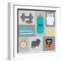 Gym Digital Design-Diana Johanna Velasquez-Framed Art Print