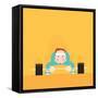 Gym Junkie-Nick Diggory-Framed Stretched Canvas