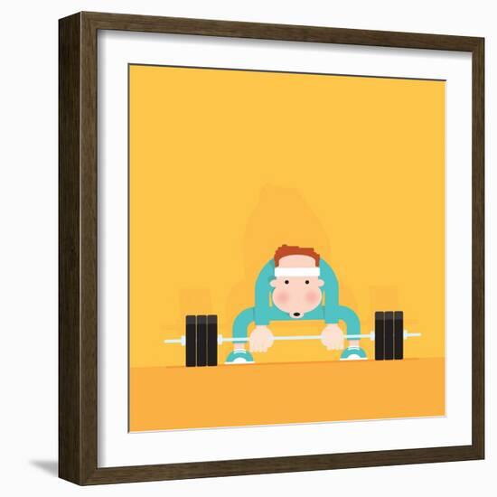 Gym Junkie-Nick Diggory-Framed Giclee Print