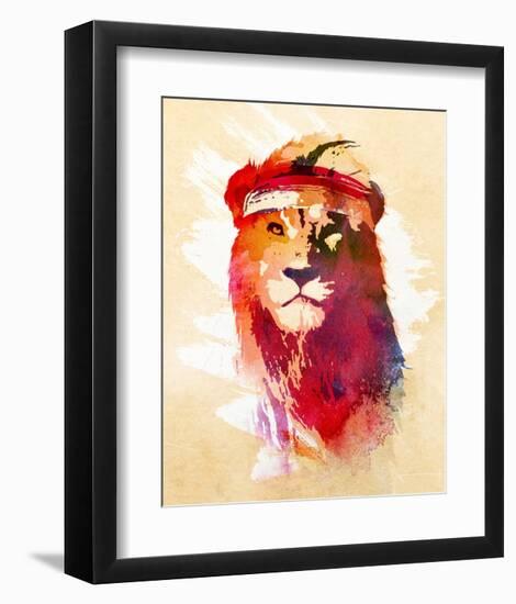 Gym Lion-Robert Farkas-Framed Art Print