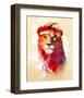 Gym Lion-Robert Farkas-Framed Art Print