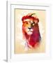 Gym Lion-Robert Farkas-Framed Art Print