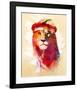 Gym Lion-Robert Farkas-Framed Art Print