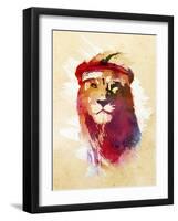 Gym Lion-Robert Farkas-Framed Giclee Print