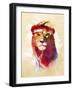 Gym Lion-Robert Farkas-Framed Giclee Print