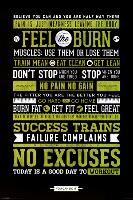 Gym - Motivational-null-Lamina Framed Poster