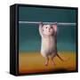 Gym Rat Pull Up-Lucia Heffernan-Framed Stretched Canvas