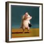 Gym Rat Standing Oblique Crunch-Lucia Heffernan-Framed Art Print