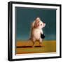 Gym Rat Standing Oblique Crunch-Lucia Heffernan-Framed Art Print