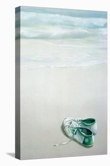 Gym Shoes on Beach-Lincoln Seligman-Stretched Canvas