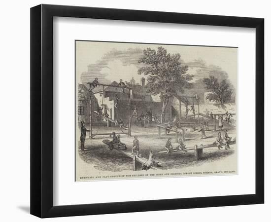 Gymnasia and Play-Ground of the Children of the Home and Colonial Infant School Society-null-Framed Giclee Print