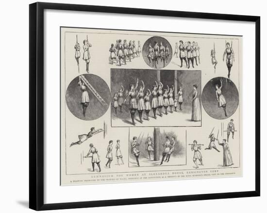 Gymnasium for Women at Alexandra House, Kensington Gore-null-Framed Giclee Print