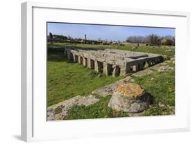 Gymnasium with Swimming Pool, Paestum, Ancient Greek Archaeological Site, Campania, Italy-Eleanor Scriven-Framed Photographic Print