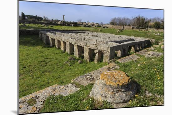 Gymnasium with Swimming Pool, Paestum, Ancient Greek Archaeological Site, Campania, Italy-Eleanor Scriven-Mounted Photographic Print