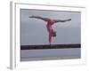 Gymnast Cathy Rigby, Long Beach, California-John Dominis-Framed Premium Photographic Print