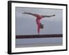 Gymnast Cathy Rigby, Long Beach, California-John Dominis-Framed Premium Photographic Print