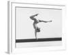 Gymnast Cathy Rigby, Training on Balance Beam-John Dominis-Framed Premium Photographic Print