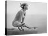 Gymnast Cathy Rigby, Training on Balancing Beam-John Dominis-Stretched Canvas