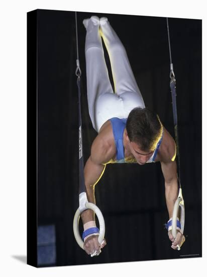 Gymnast on the Rings-null-Stretched Canvas